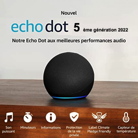 Pack domotique 3 : Alexa echo dot5 , 2 lampes connéctés , prise wifi  et télécommande universelle 